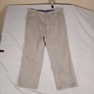 Nautica Classic Fit The Deck Pant Straight Leg Khaki Pants 38x30 RUNS SMALL
